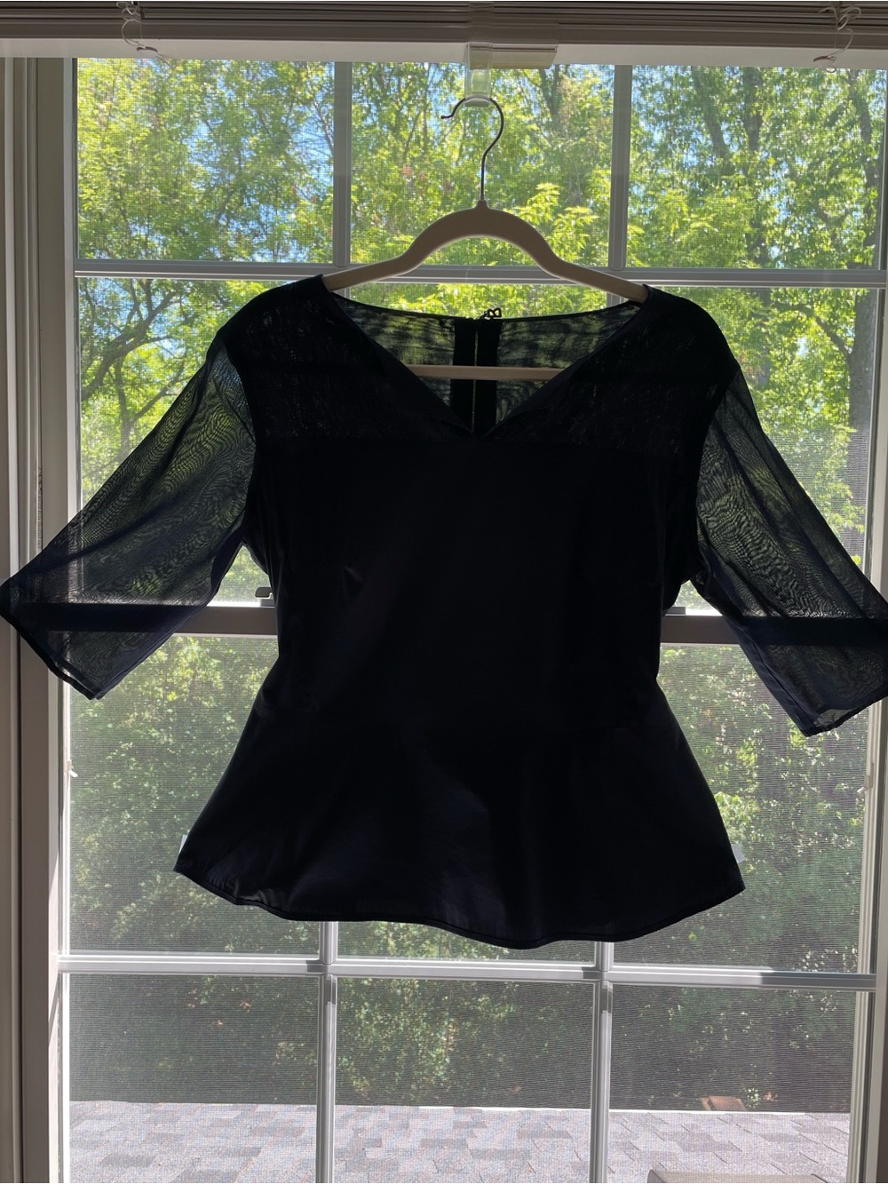 Sonia Bogner Vintage Y2K Peplum, Iconic B Zipper, Navy Blue, EU 42, US 8-10 - Picture 1 of 8